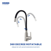 Wholesale Prices 360 Rotate Single Hole Sanitary Kitchen Faucet Flexible Neck Sink Taps