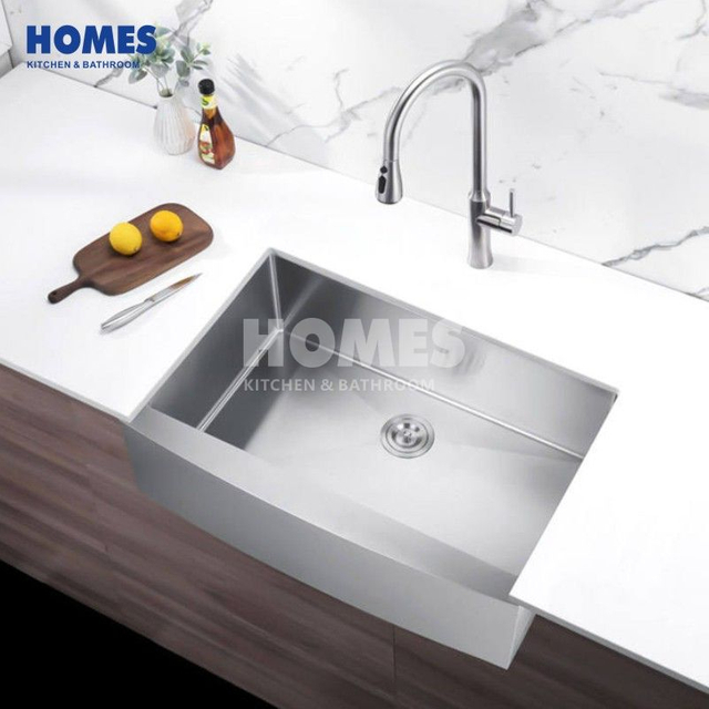 FS3022 304 Stainless Steel Handmade Apron Front Farmhouse Kitchen Sink
