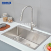 T1100481 Single-Bowl Topmount Drop-In Kitchen Sink – Brushed Finish, 304 Stainless Steel Kitchen Sink