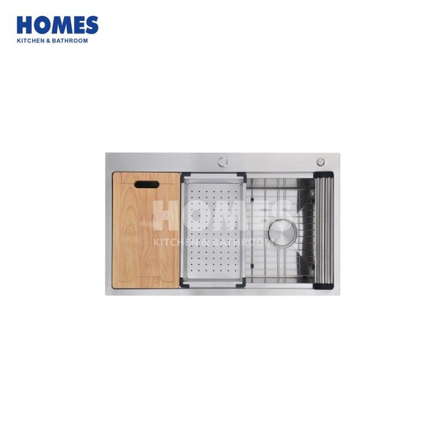 WTS3622L1 Stainless Steel Single Bowl Single Faucet Hole Topmount Kitchen Sink Modern Stainless Steel Kitchen Sink
