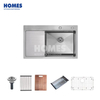 Stainless steel inset kitchen sink