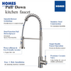 Spring Single Handle Pull Down Kitchen Faucets with Sprayer YX3041