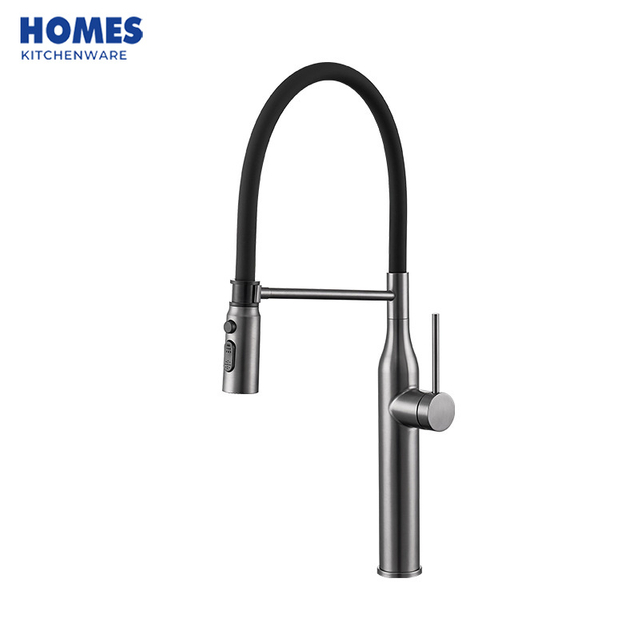 Matte Black Single Hole Kitchen Faucet KF24061