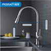 Satin Brushed Pull Down Kitchen Faucet KF304S3