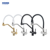 Manufacturer Health UPC Flexible Pull Out Long Neck Kitchen Sink Faucet with Rubber Neck Pull down