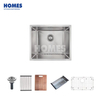 U155451 Single Bowl Kitchen Sink, Heavy-Gauge Stainless Steel Undermount Workstation Sink with Bottom Grid