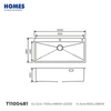 T1100481 Single-Bowl Topmount Drop-In Kitchen Sink – Brushed Finish, 304 Stainless Steel Kitchen Sink
