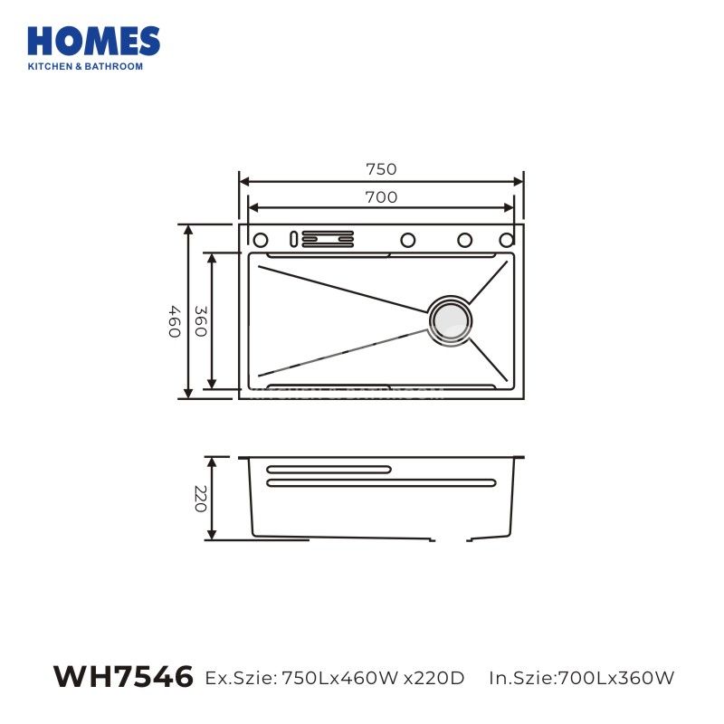 WH7546 Smart Kitchen Sink