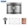  Handmade 304 Stainless Steel Single Bowl Kitchen Sink 
