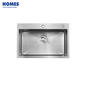  Handmade Kitchen Sink 304 Stainless Steel Single Bowl Sink