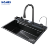  Nano 304 Stainless Steel Waterfall Sink Workstation Kitchen with Multifunctional 
