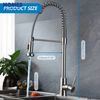 Spring Single Handle Pull Down Kitchen Faucets with Sprayer YX3041