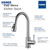 Satin Brushed Pull Down Kitchen Faucet KF304S3