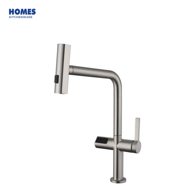 Handmade cUPC Sanitary Modern Automatic Sensor Pull Out Kitchen Faucet 