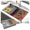 Stainless Steel Ledge Workstation Sink From China with Grid and Colander U3219