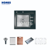 GSM5850R Stainless Steel Kitchen Sink – Complete with Built-In Drainboard & Durable Glass Cutting Board