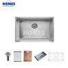 U170451 Undermount Single Bowl Kitchen Sink (16-Gauge Stainless Steel) | Sound-Absorbing & Scratch-Guard Bottom Grid for Enhanced Durability