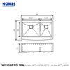 WFD3622L164 304 Stainless Steel Undermount Kitchen Sink - 16-Gauge Heavy-Duty Construction with Sound Dampening Technology