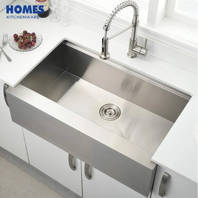 30 Inch Burshed Workstations Sink Farmhouse Sink Single Bowl Cupc