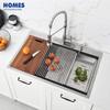 33 Inch Stainless Steel Workstations Sink Topmount Sink Double Bowl Upc 84x56