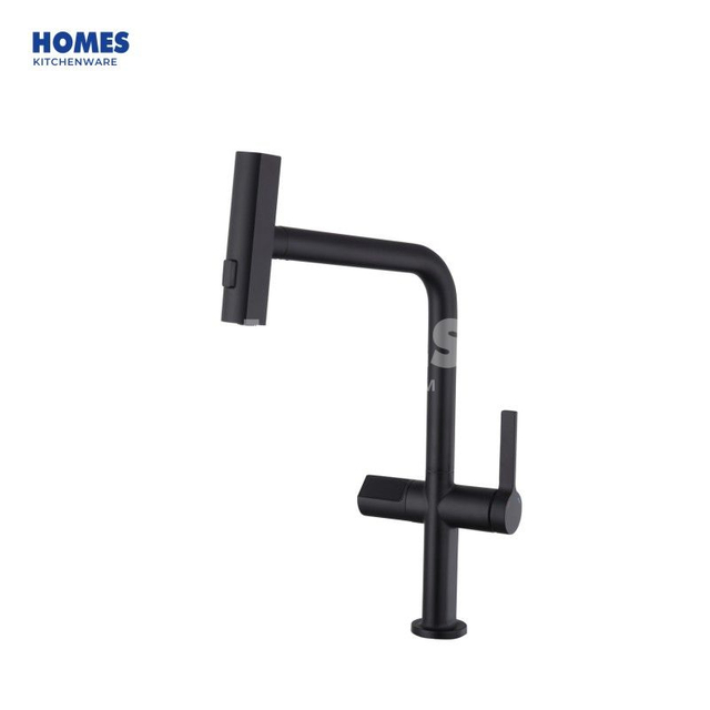 Black CUPC Kitchenware Modern Automatic Touchless Sensor Pull Out Kitchen Faucet 