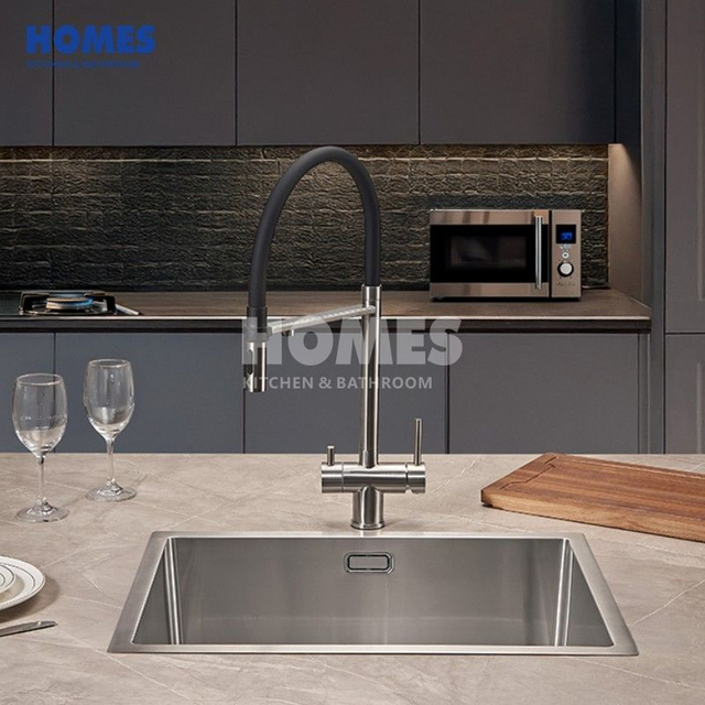 U160451 Undermount Single Bowl Kitchen Sink, 16 Gauge Stainless Steel with Bottom Grid