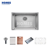 U168451 16-Gauge Undermount Single Bowl Stainless Steel Kitchen Sink with Sound-Absorbing & Scratch-Guard Bottom Grid