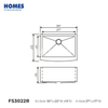 FS3022 304 Stainless Steel Handmade Apron Front Farmhouse Kitchen Sink