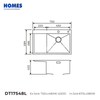 Stainless steel inset kitchen sink