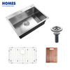  Handmade Kitchen Sink 304 Stainless Steel Single Bowl Sink