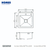 GS5050 Top Mount Single Bowl Handmade Sink Stainless Steel Sink Kitchen Sink with Glass Panel