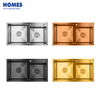  Topmount Double Bowl Kitchen Sink Stainless Steel Kitchen Sink 