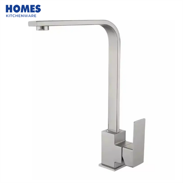 KF101 Satin Brushed Single Handle Kitchen Faucet