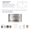 35 Inch Farmhouse Sink Cupc Single Bowl Antique Farmhouse