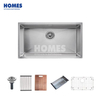U180451 Quiet & Durable Undermount Kitchen Sink: 16-Gauge Stainless Steel, Single Bowl + Scratch-Resistant Grid