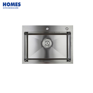  Handmade Kitchen Sink 304 Stainless Steel Single Bowl Sink