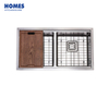 Handmade Brushed Stainless Steel Farmhouse Kitchen Sink Kitchen Sink Double Bowl
