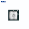 GS5050 Top Mount Single Bowl Handmade Sink Stainless Steel Sink Kitchen Sink with Glass Panel