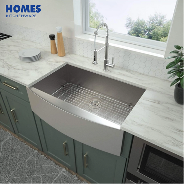 35 Inch 16gauge Farmhouse Sink Brushed Double Bowl Antique Farmhouse