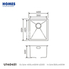 U140451 16-Gauge Undermount Stainless Steel Kitchen Sink