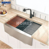 FD3622R64 Stainless Steel Farm Sink Hot Sale Single Square Bowl Apron Front Kitchen Sink 