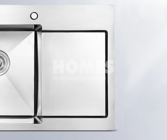 Stainless steel inset kitchen sink