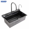  Nano Kitchen Sink 304 Stainless Steel Waterfall Sink Workstation Kitchen with Multifunctional 