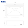 32 Inch Stainless Steel Workstations Sink Undermount Sink Single Bowl Upc 81x48