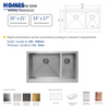 35 Inch Stainless Steel Farmhouse Sink Brushed Apron Kitchen