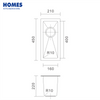 Stainless Steel 16 Gauge Handmade Undermount Sink Bar