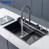 Multifunction Kitchen Sink Waterfall Stainless Steel Sink with Waterfall Faucet Kitchen