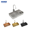 BS5040 Stainless Steel Bathroom Sinks Faucet Hand Wash Basin Bathroom Vanity Sinks
