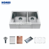 FD3321S Handmade Stainless Steel Sinks Double Bowl Vegetables Basin High Quality Brushed Kitchen Sink