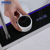 Waterfall sink white single trough button digital display 304 stainless steel sink kitchen nano sink